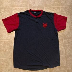 Y2K ZooYork Henley embroidered T shirt